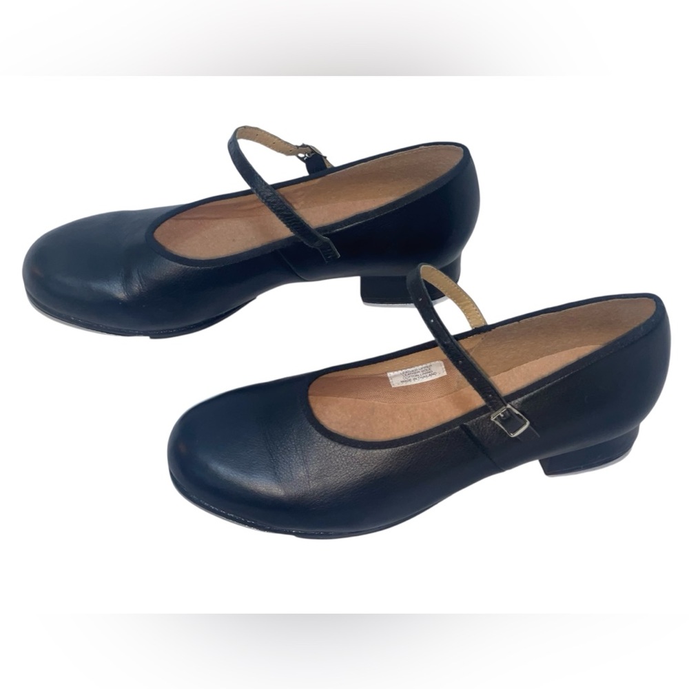 Bloch black Mary Jane techno tap shoes. Size 10 GUC - Picture 2 of 12